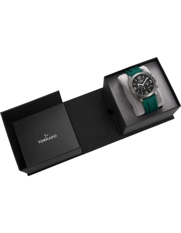Tornado Men's Chronograph Green Dial Watch - Image 4