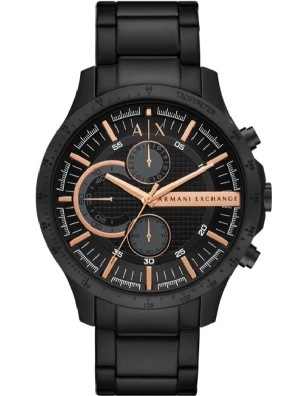 Armani Exchange Men Chronograph Black Dial Watch - Image 2