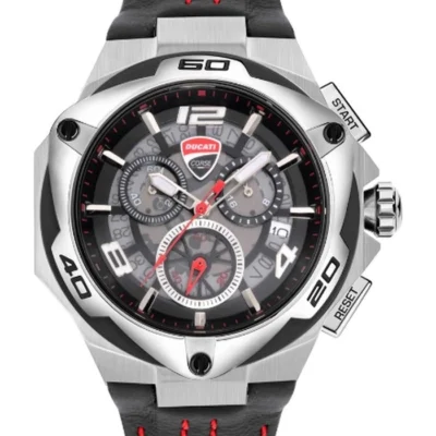 DUCATI MOTORE Men's Black Dial Chronograph Watch