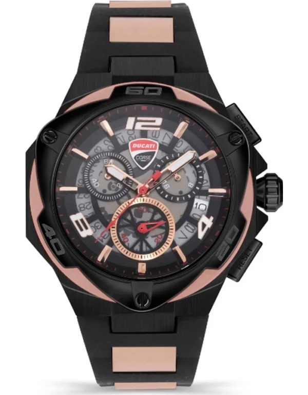 DUCATI MOTORE Men's Black Dial Chronograph Watch