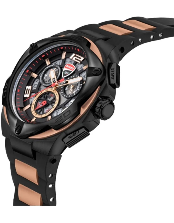DUCATI MOTORE Men's Black Dial Chronograph Watch - Image 3
