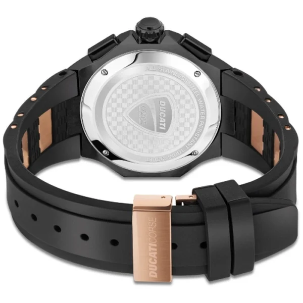 DUCATI MOTORE Men's Black Dial Chronograph Watch - Image 4