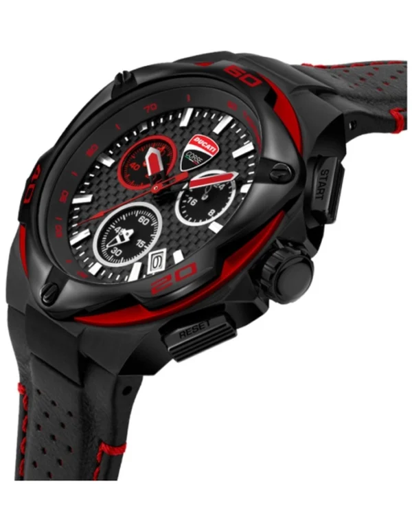 DUCATI MOTORE Men's Black Dial Chronograph Watch - Image 3