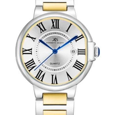 Kenneth Scott Women's Analog White Dial Watch