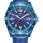 Kenneth Scott Men's Blue Dial Analog Watch for Everyday Style