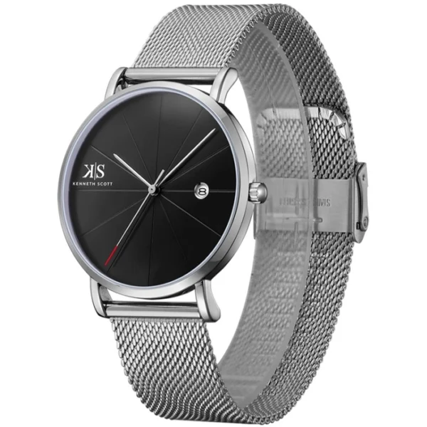 Kenneth Scott Men's Black Dial Analog Watch - Image 2