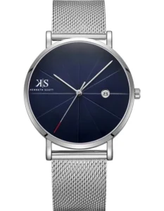 Kenneth Scott Men's Blue Dial Analog Watch – Stylish men's wristwatch with elegant blue dial, available in Uganda from STYLES