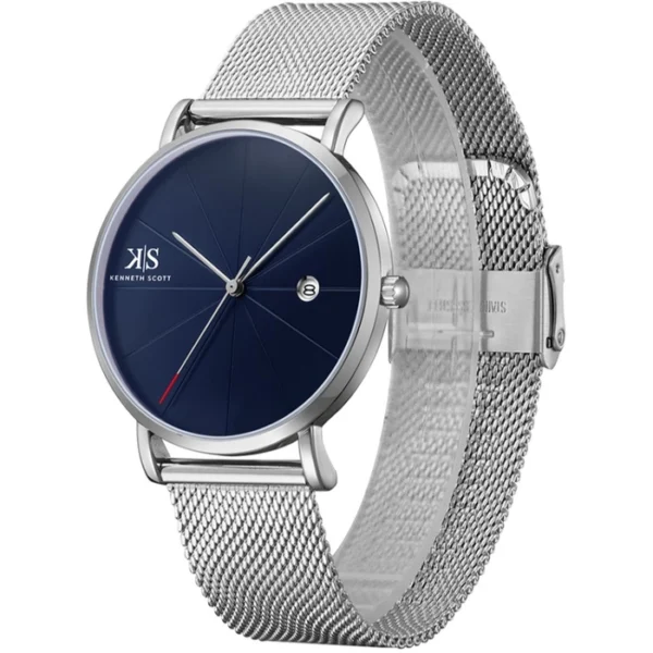 Kenneth Scott Men's Blue Dial Analog Watch - Image 2