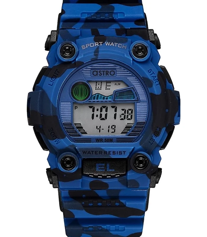 Astro Men's Digital Blue Dial Watch