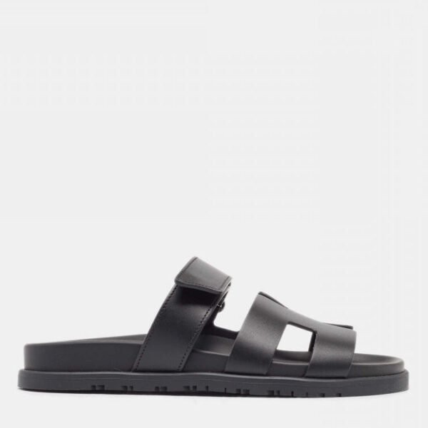 Hermes Chypre Sandals Black - Image 2