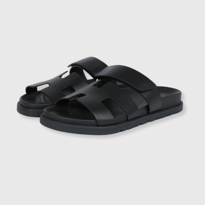 Hermes Chypre Sandals Black