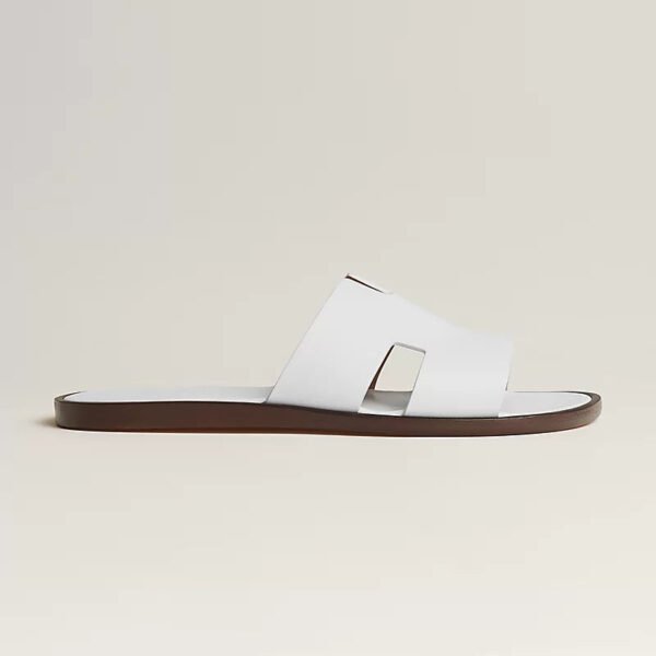 Hermes White Izmir Sandal - Image 5