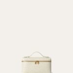 Loro Piana Ostrich Leather Vanity Bag – Ivory Gold