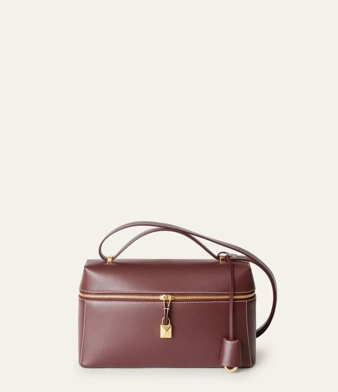 Loro Piana Brown Leather Shoulder Bag