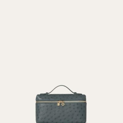 Loro Piana Ostrich Leather Vanity Bag
