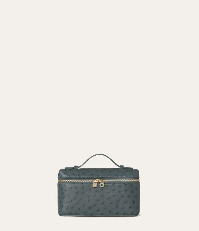 Loro Piana Ostrich Leather Vanity Bag