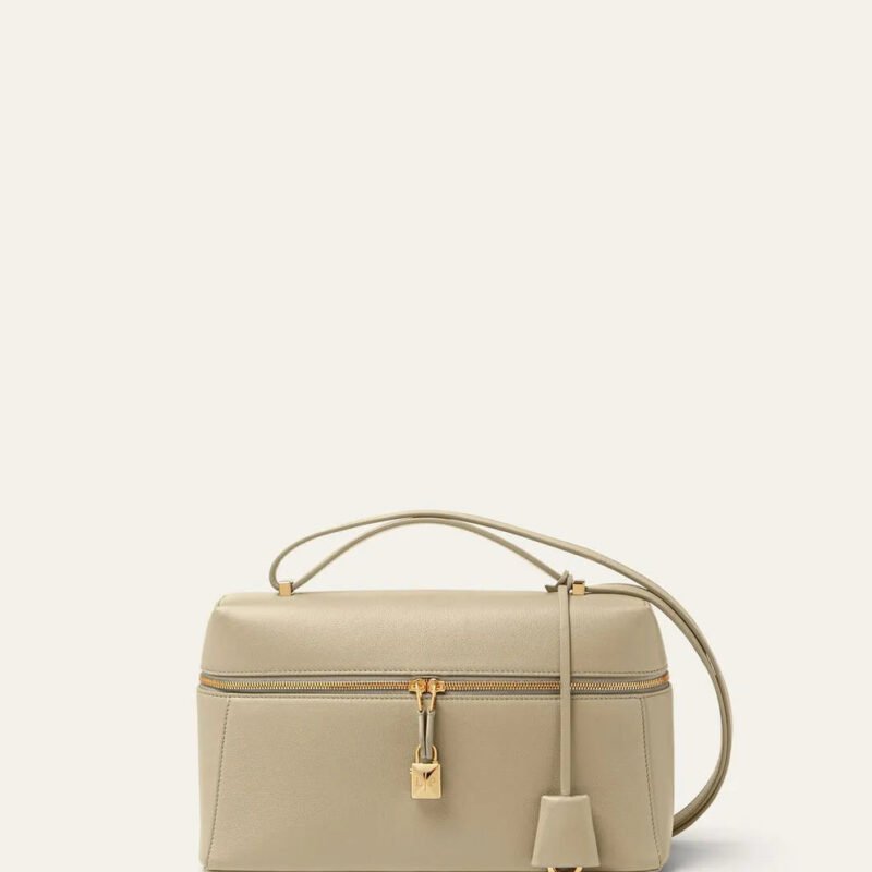 Loro Piana Beige Leather Shoulder Bag