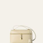 Loro Piana Ivory Leather Shoulder Bag
