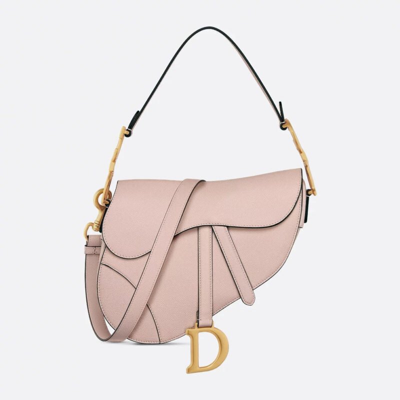 Blush Pink Saddle Shoulder Bag