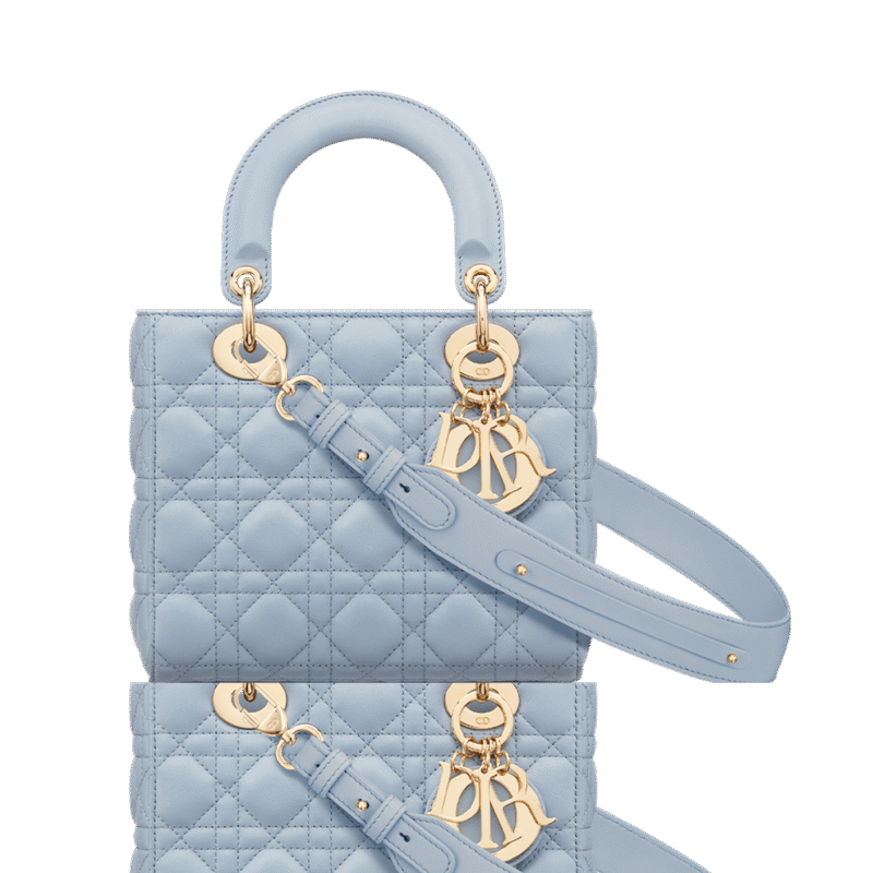 Sky Blue Quilted Lady Dior-Inspired Bag