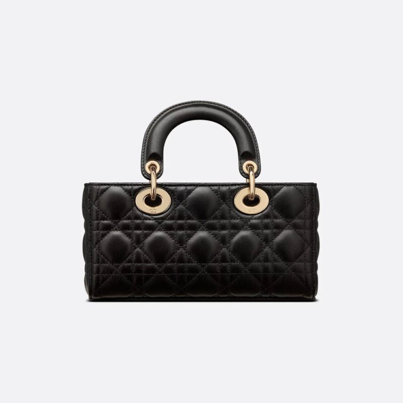Lady D-Joy Bag – Black Cannage Quilted Leather