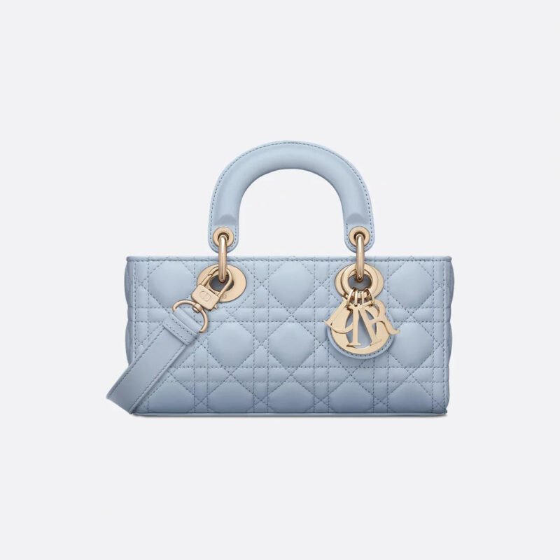 Lady D-Joy Bag – Light Blue Cannage Quilted Leather