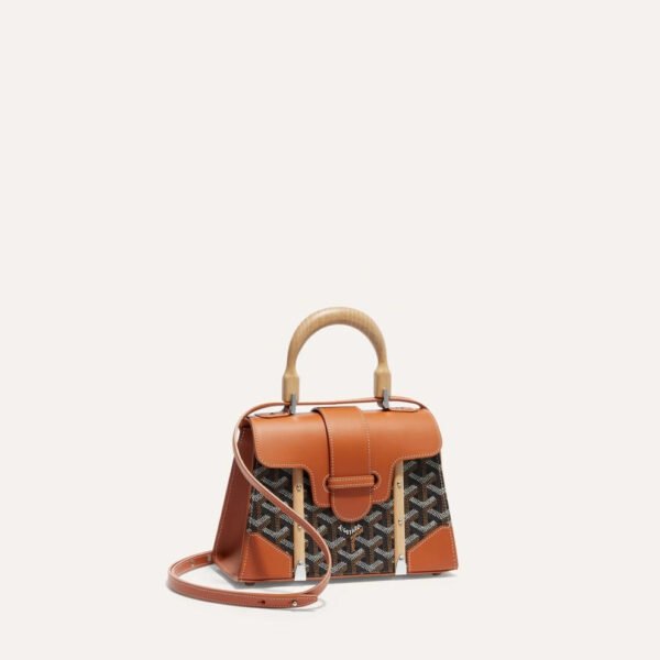Goyard Saïgon Mini Bag – Tan Leather & Canvas