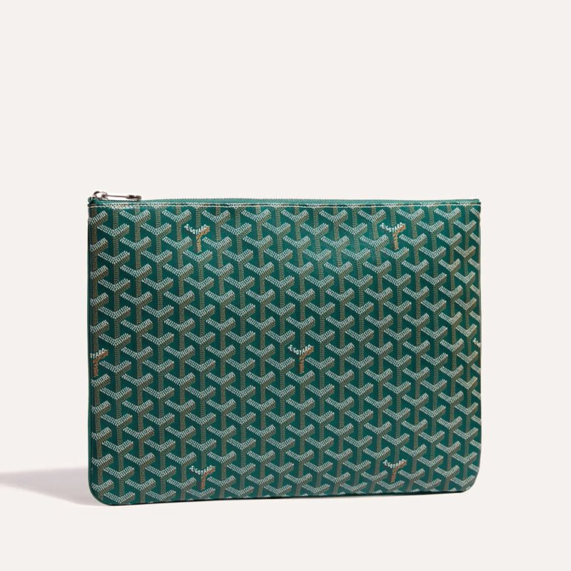 Goyard Saint-Marc Pouch Bag – Green Goyardine Canvas