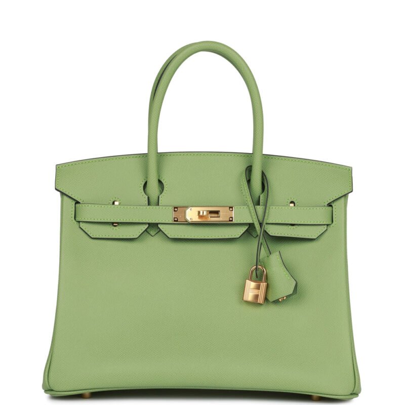 Hermès Birkin 25 Epsom Leather Bag– Vert Criquet Green with Gold Hardware