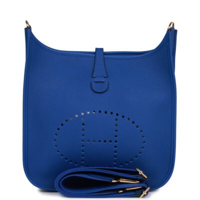 Hermès Evelyne III PM Blue Clemence
