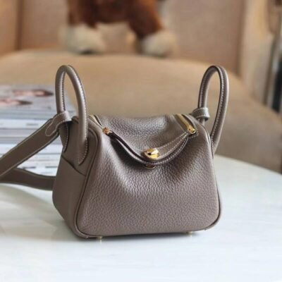Hermès Lindy Mini Bag Etoupe Clemence