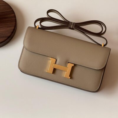 Hermès Constance 18 Bag in Etoupe Epsom Leather
