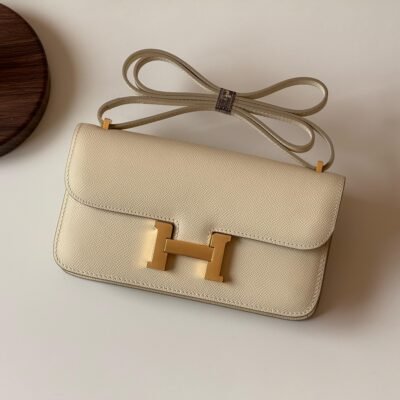 Hermès Constance 18 Bag in Craie Epsom Leather