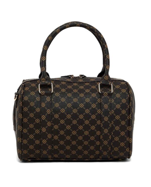 Dark Brown Monogram Canvas Handbag - Image 2