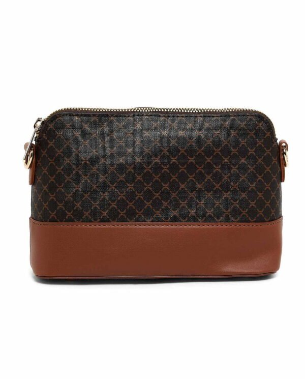 Dark Brown Monogram Canvas & Leather Pouch