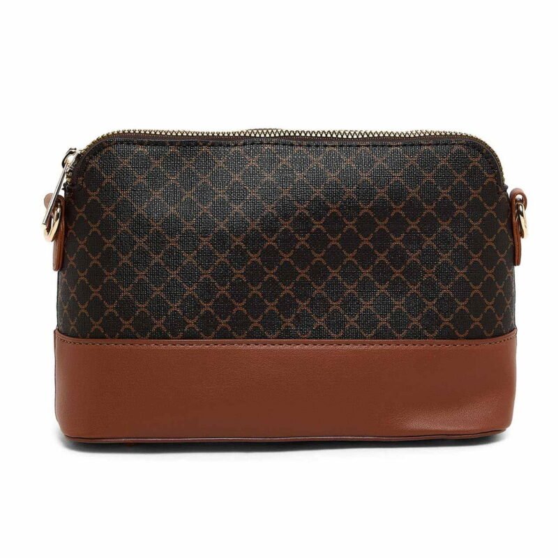Dark Brown Monogram Canvas & Leather Pouch