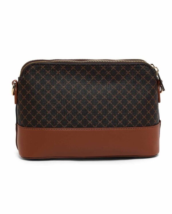 Dark Brown Monogram Canvas & Leather Pouch - Image 2