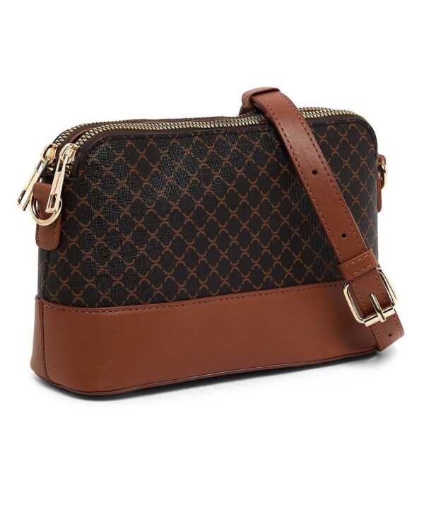 Dark Brown Monogram Canvas & Leather Pouch - Image 3