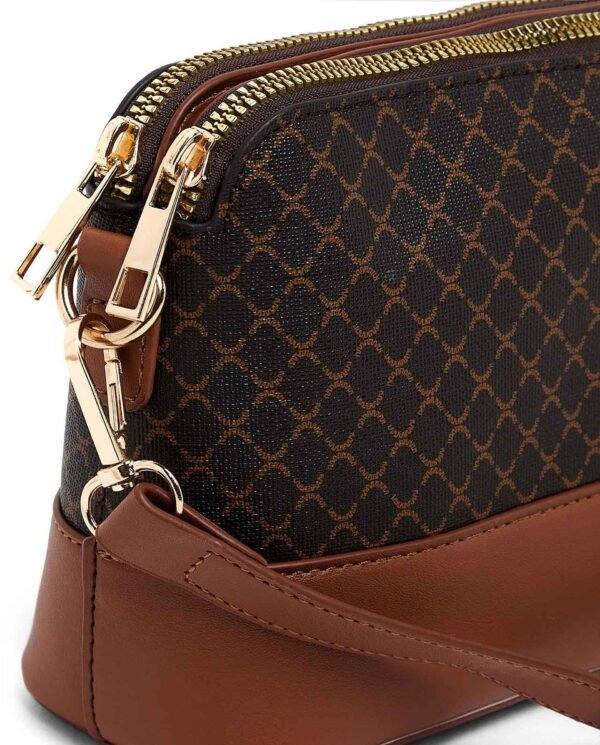 Dark Brown Monogram Canvas & Leather Pouch - Image 4