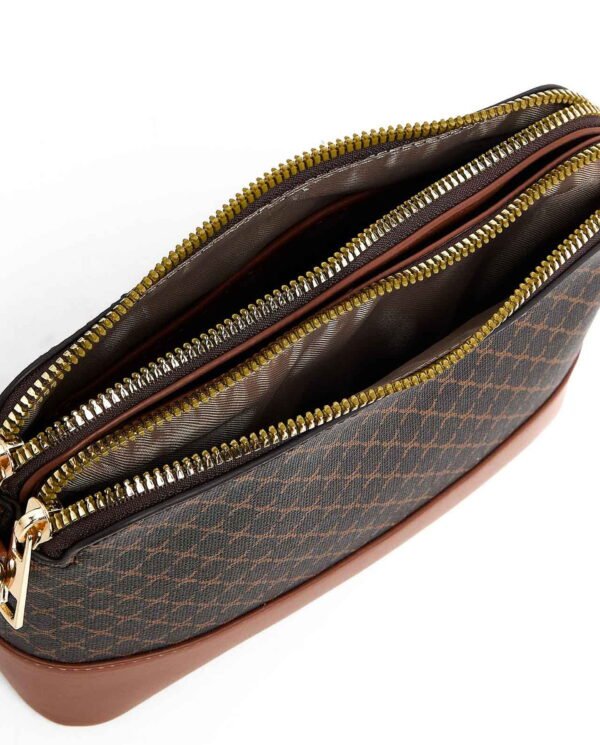 Dark Brown Monogram Canvas & Leather Pouch - Image 5