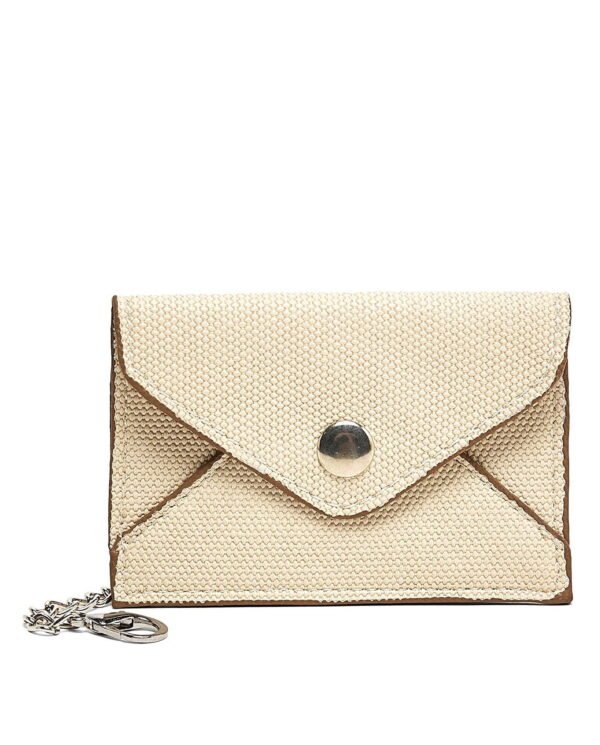 Beige Canvas Shoulder Bag - Image 7