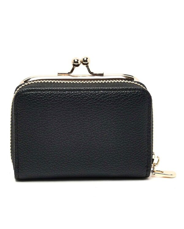 Classic Black Leather Coin Purse - Image 4
