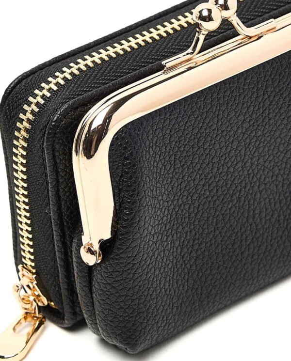 Classic Black Leather Coin Purse - Image 5