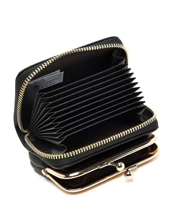 Classic Black Leather Coin Purse - Image 6