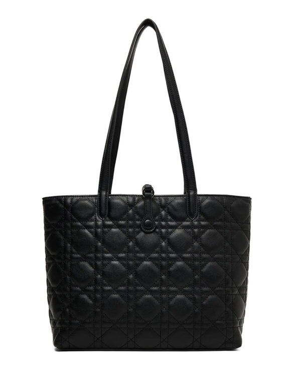 Quilted Black Shoulder Bag – Elegant Everyday Tote - Image 3