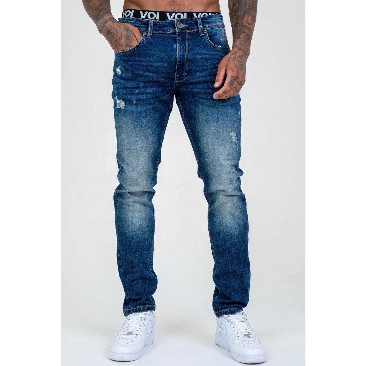 Belmont Tapered Jeans - Mid Blue