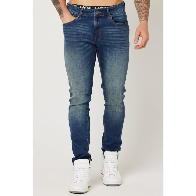 Monthope Taper Fit Jeans - Dark Blue