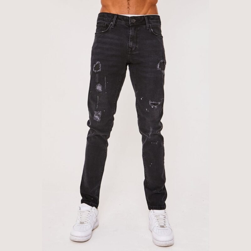 Hackray Taper Fit Jeans - Black