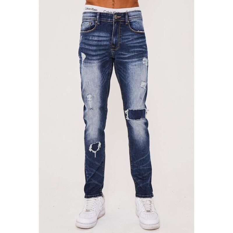 Harrow Taper Fit Jeans - Dark Blue