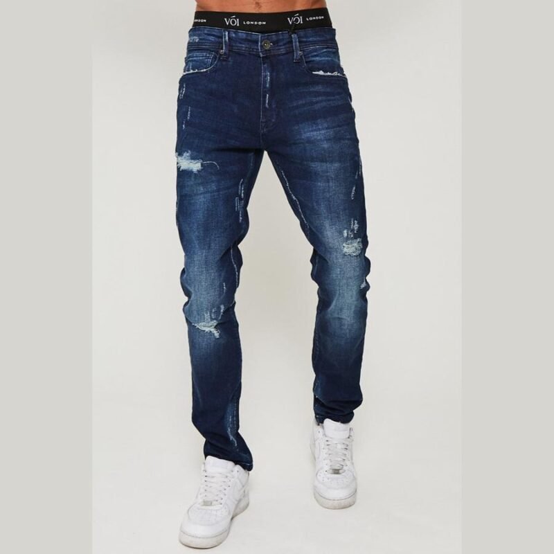 Stanmore Taper Fit Jeans - Dark Blue
